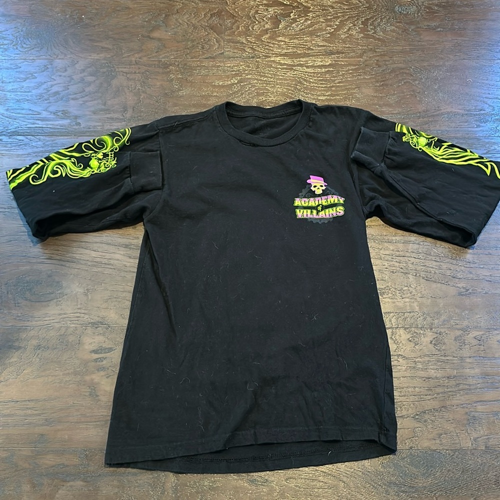 2019 Halloween Horror Nights Academy of Villians Long Sleeve Shirt xs b42